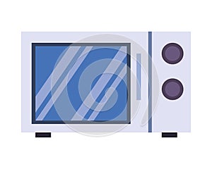 Microwaves oven kitchen appliance isolated icon photo