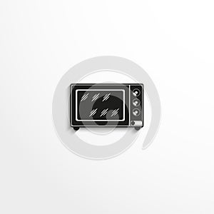 Microwaves. Vector icon.