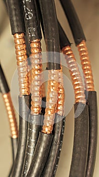 Mid bare coaxial cable