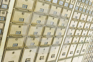 Mid-Century Design Brass Post Office Mailboxes