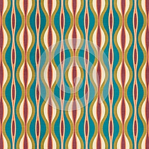 Mid Century Retro 1970s Textured Pattern
