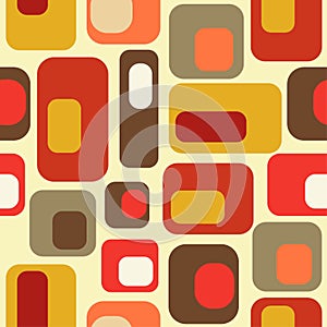 Mid century style seamless pattern