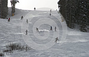 Mid season skiing at Breckenridge ski resort. photo