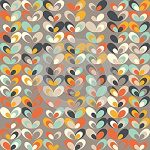 Midcentury geometric retro pattern, vintage colors, retro wallpapers