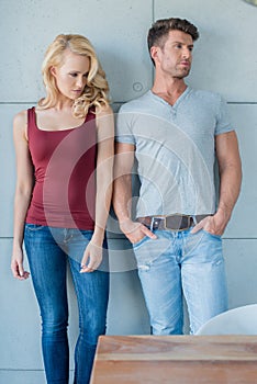 Middle Age Caucasian Couple Fashion Shoot