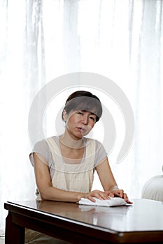 Middle-aged Asian woman