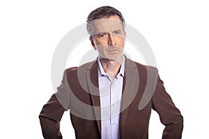 Middle Aged Businessman Looking Angry or Upset