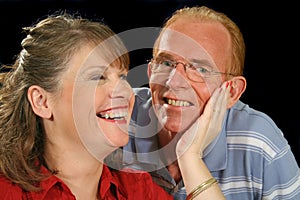 Middle Aged Couple Holding