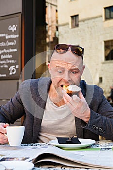 Middle-aged man outdoors