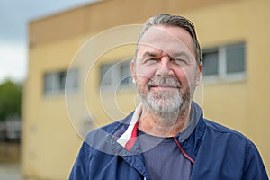 Middle-aged man with a quiet smile