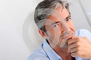 Middle-aged man's portrait