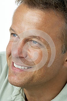 Middle Aged Man Smiling