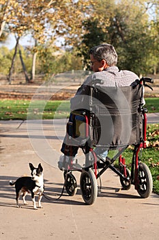 Middle-aged man in wheelchair #2