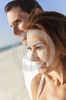 Middle Aged Man Woman Couple At Beach