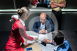 Middle-aged man thinking about his statement and the criminal charge