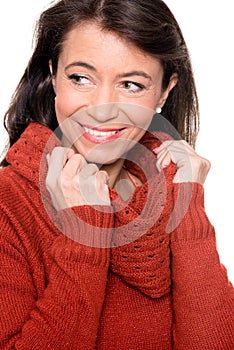 Middle aged woman with pullover