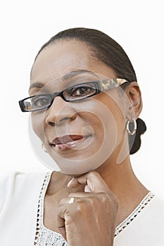 Middle Aged Woman Wearing Glasses