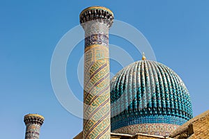 Middle Asia city architecture in Bukhara and Samarqand, Uzbekistan