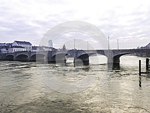 The middle bridge of Basel, Switzerland