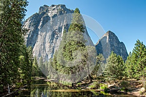 Middle Cathedral Rock in Yosemite National Park, California