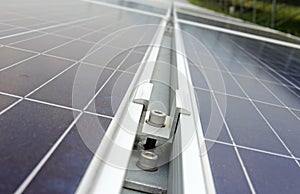 Middle Clamp of Solar PV Panel Installation