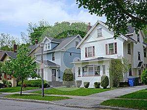 Middle class suburban house photo