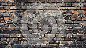 Brick Wall with Central Fire Hydrant