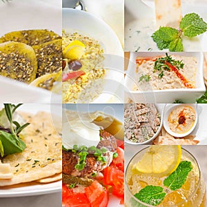 Middle east food collage