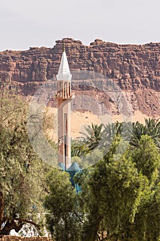 Minaret in old town Al-Ula photo