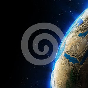 Middle East from space