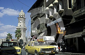 MIDDLE EAST SYRIA ALEPPO CLOCK TOWER