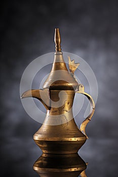Middle Eastern Culture Dallah - the arabic coffee / tea pot during in old times