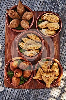 Middle eastern deep fried snacks