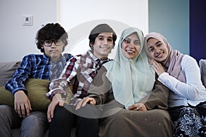Middle eastern family portrait