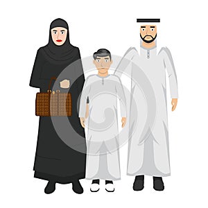 Middle eastern family portrait