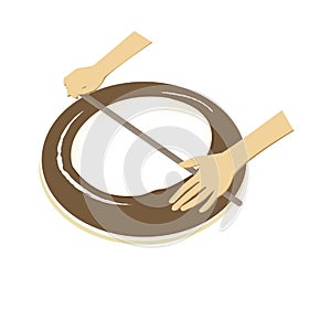 Middle eastern flat bread bakery