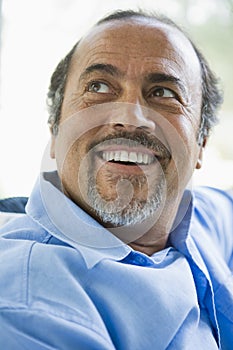 A Middle Eastern man at home