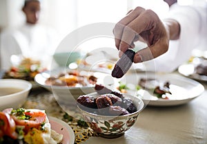 Middle Eastern Suhoor or Iftar meal