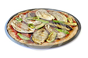 Middle eastern vegetarian pizza