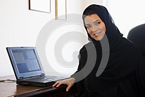 A Middle Eastern woman