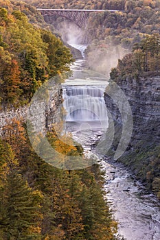 Middle Falls and Genesee RIver Dusk