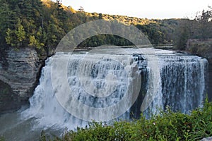 The `Middle Falls` of Letchworth State Park