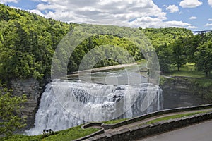 The Middle Falls At Letchworth State Park