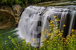 The middle falls in Letchworth State Park