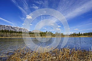 Middle Lake and Mount Yamnuska, Bow Valley Provincial Park photo
