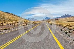Middle of nowhere, driving at Atacama Desert