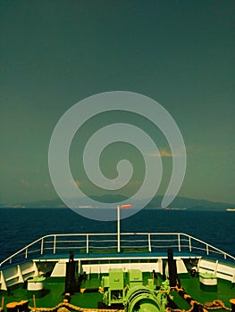 The Sunda strait by in Sumatera and Java Indonesia