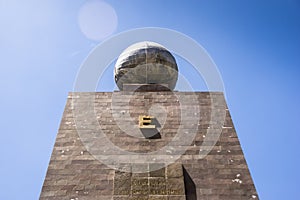 Middle of the World monument in Ecuador photo