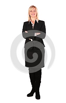 Middleaged business woman posing