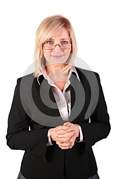 Middleaged business woman posing